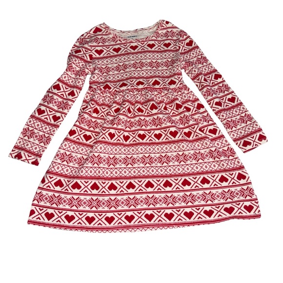 5T Old Navy Floral and Geometric Patterned Girls Dresses - Picture 3 of 4